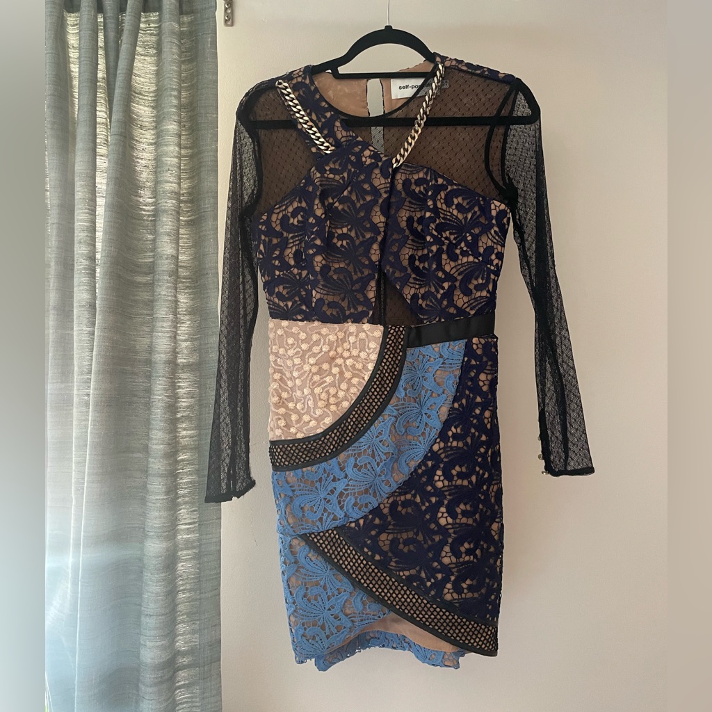 Self Portrait Lace Mini Dress